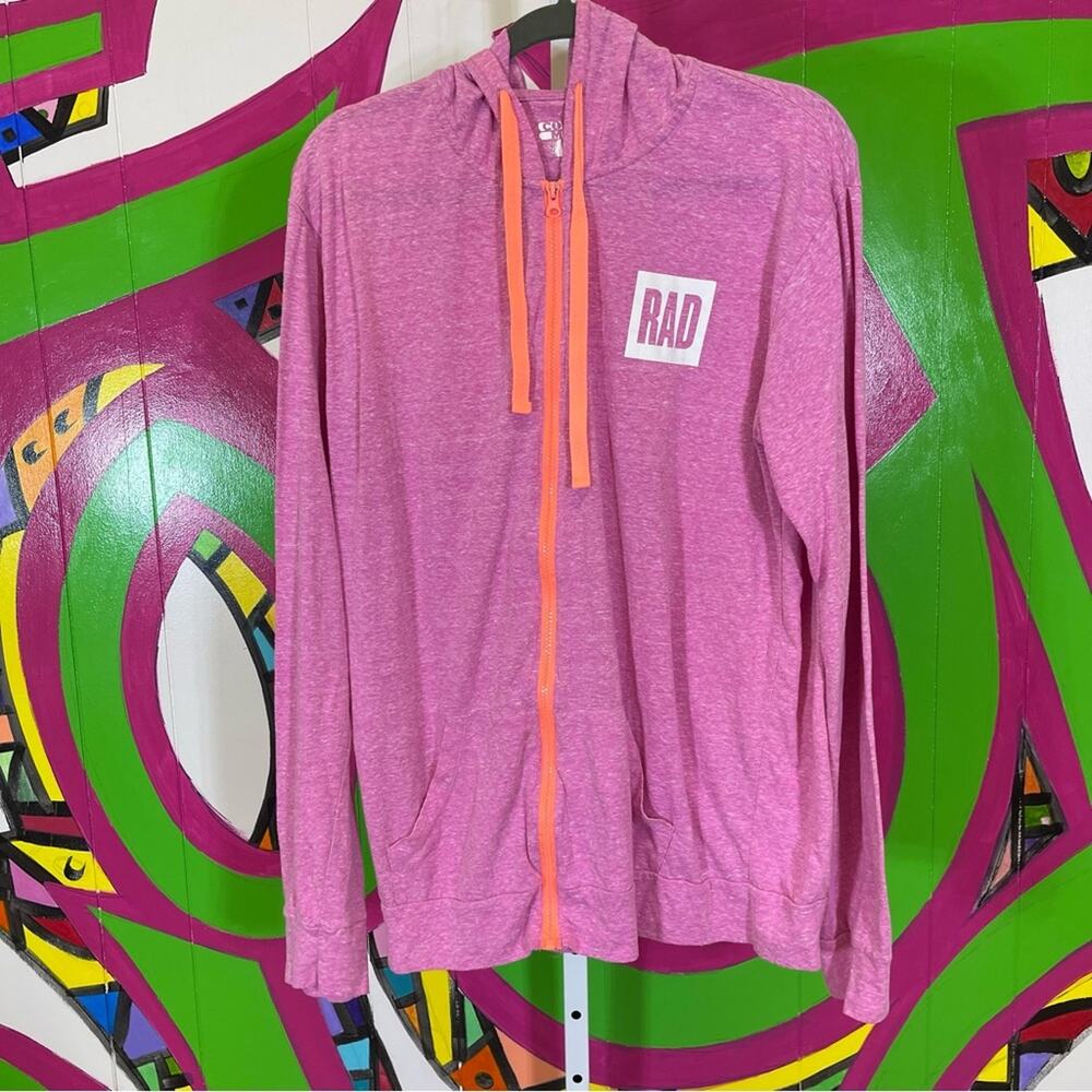 Color Me RAD, Burnout Zip Up Hoodie. Size Large. In excellent condition!